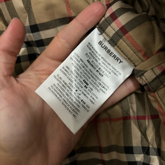 Burberry navy quilted ongar jacket XL nwt - Picture 6 of 10